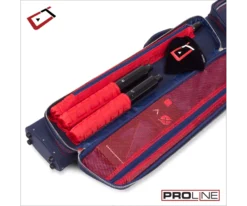 Cuetec 2x4 Navy Pro Line Pool Cue Case -Billiards Sale Store 23 ct pro line 2x4 navy 95 754 main pocket