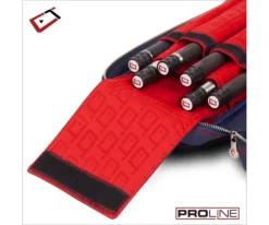 Cuetec 4x8 Navy Pro Line Pool Cue Case -Billiards Sale Store 23 ct pro line 4x8 navy 95 755 paded interior