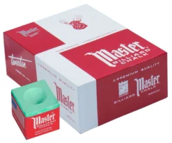 Master Chalk (Box Of 144 Cubes) -Billiards Sale Store chm144 green 01