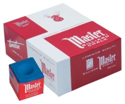 Master Chalk (Box Of 144 Cubes) -Billiards Sale Store chm144 skyblue 01