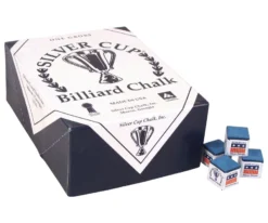 Silver Cup Chalk (Box Of 144 Cubes) 9 Silver Cup Chalk (Box Of 144 Cubes) -Billiards Sale Store chs144 blue 01 1