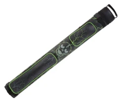 Eight Ball Mafia EBMC22K Green Skull 2 Butt 2 Shaft Hard Case -Billiards Sale Store ebmc22k 1