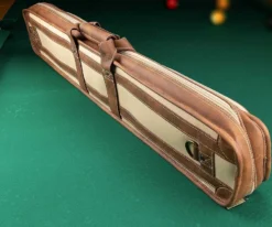 Elite 4x8 Vintage Vinyl Soft Cue Case Chestnut -Billiards Sale Store ecvs48 chestnut 03