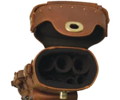 Instroke Buffalo 3 Butt 5 Shaft Leather Case -Billiards Sale Store isb35 open