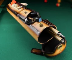 Instroke Tooled 3 Butt 7 Shaft Leather Case -Billiards Sale Store ist37 rust 01 2