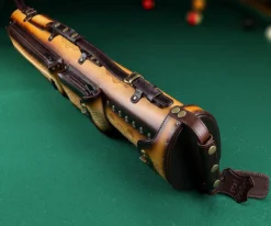 Instroke Tooled 3 Butt 7 Shaft Leather Case -Billiards Sale Store ist37 rust 03