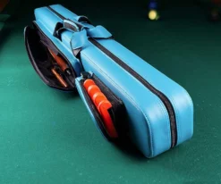 Molinari 2 Butt 4 Shaft Navy Flat Cue Case -Billiards Sale Store mlcf24 02