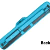 Molinari 2 Butt 4 Shaft Cyan/Black Flat Cue Case -Billiards Sale Store mlcf24 cyan back 01