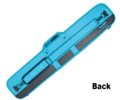 Molinari 3 Butt 6 Shaft Cyan/Black Flat Cue Case -Billiards Sale Store mlcf36 cyan back 01