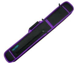 Molinari 2 Butt 4 Shaft Black/Purple Soft Cue Case -Billiards Sale Store mlcs24 purple 01