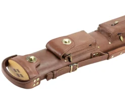 Tango Pampa Chestnut 2 Butt 4 Shaft Leather Cue Case -Billiards Sale Store tapm24 chestnut 03