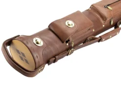 Tango Pampa Chestnut 3 Butt 6 Shaft Leather Cue Case -Billiards Sale Store tapm36 chestnut 03